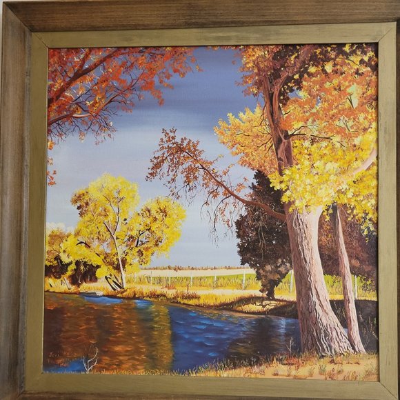 PRESCOTT AZ OIL PAINTING SIGNED 1968 JEVI HESS